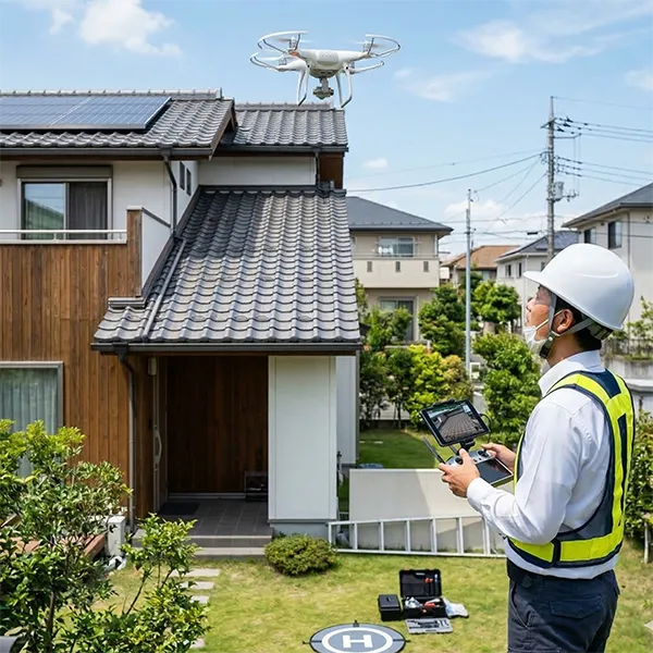 ドローンによる屋根・外壁撮影